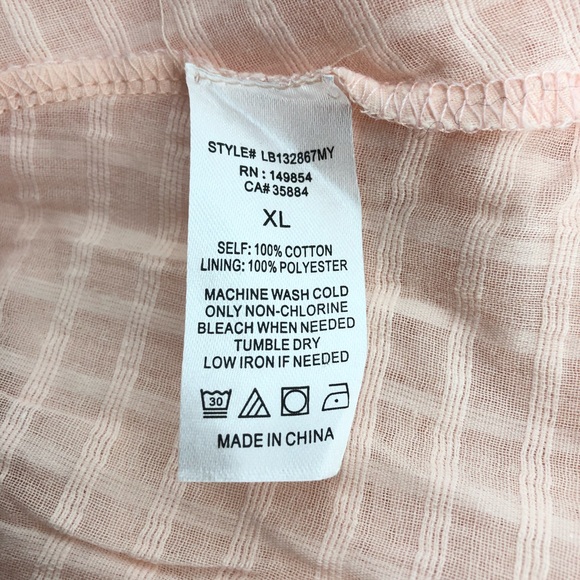 Sage Peachy Cream Mini Dress, NWT, Size XL - Picture 7 of 7